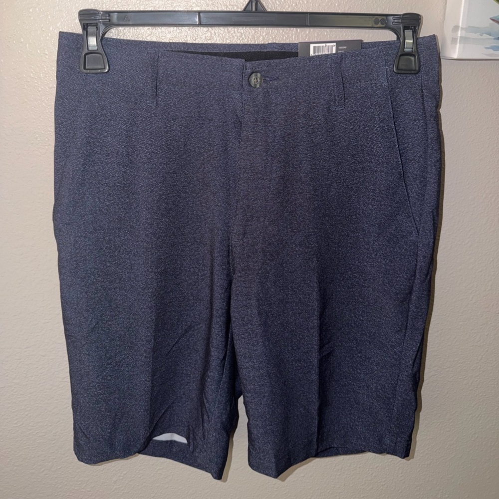 Men’s Pebble Beach Performance Dry Luxe Flat Front Golf Shorts Size 30 NWT Navy